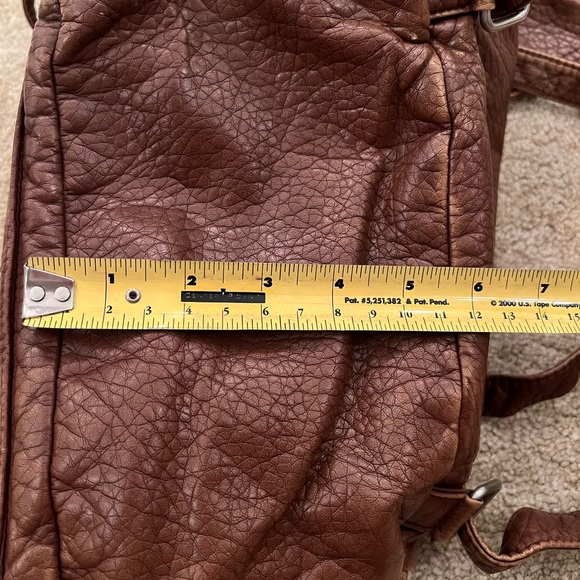 Brown Textured Backpack - Picture 7 of 12